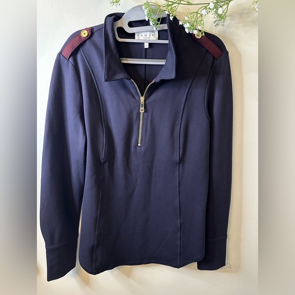 Damsel In A dress Tops - Damsel In A Dress | 1/4 Zip Navy Pull Over